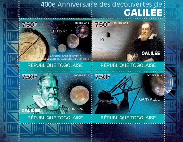 400th Anniversary of Galileo's Discoveries. - Issue of Togo postage stamps