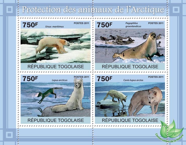 Protection of Animals in Arctic. - Issue of Togo postage stamps