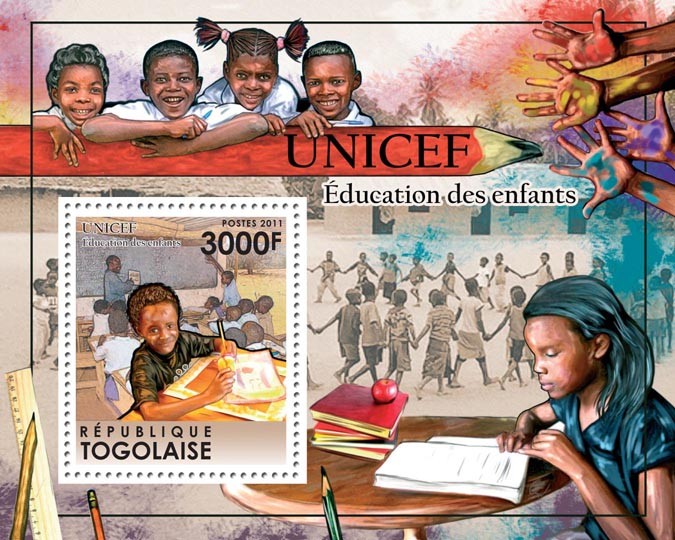 UNICEF Education for Children - Issue of Togo postage stamps