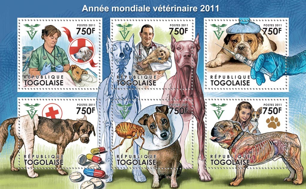World Veterinary Year 2011 - Issue of Togo postage stamps