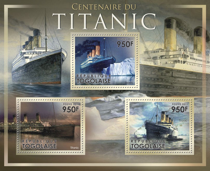Centenary of the Titanic. - Issue of Togo postage stamps