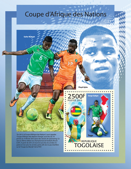 Football  - Issue of Togo postage stamps