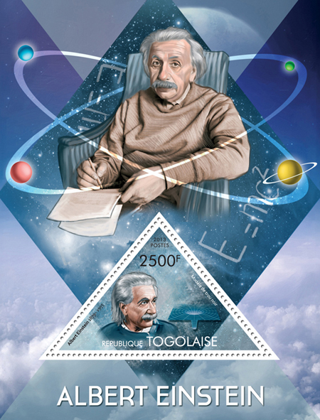 Albert Einstein - Issue of Togo postage stamps