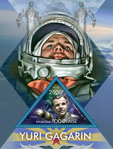 Yuri Gagarin - Issue of Togo postage stamps