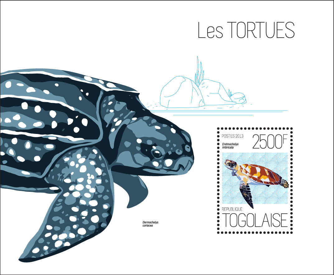 Turtles - Issue of Togo postage stamps