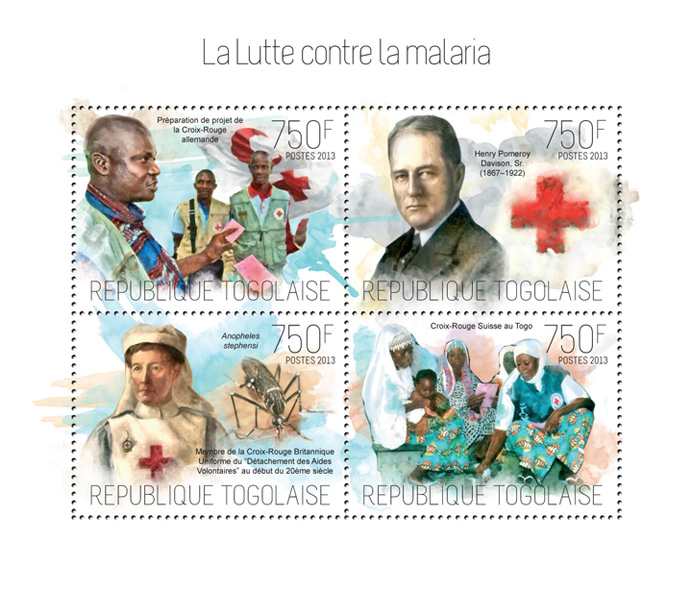 Malaria - Issue of Togo postage stamps