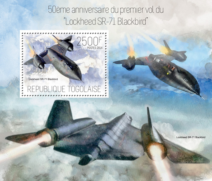 Planes - Issue of Togo postage stamps