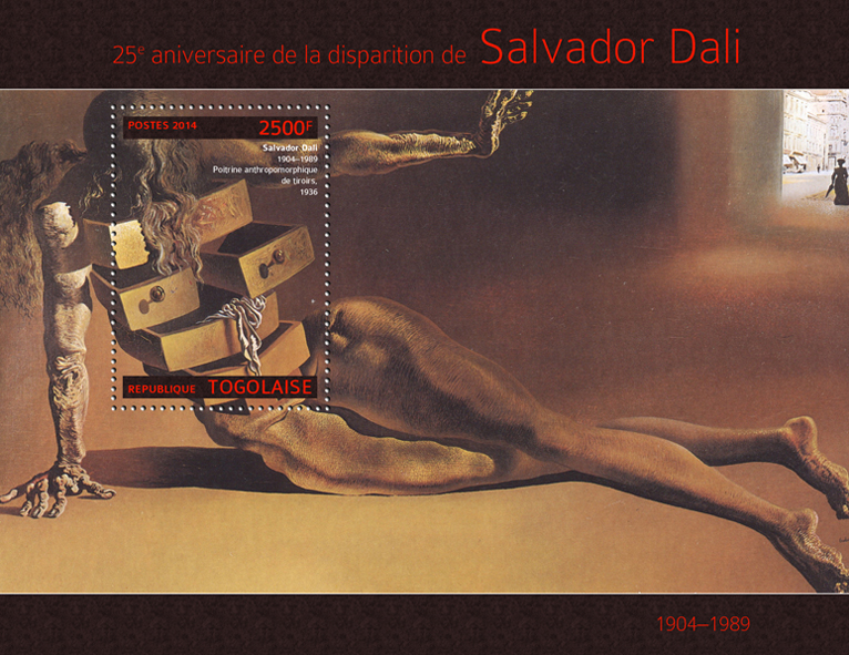 Salvador Dali  - Issue of Togo postage stamps