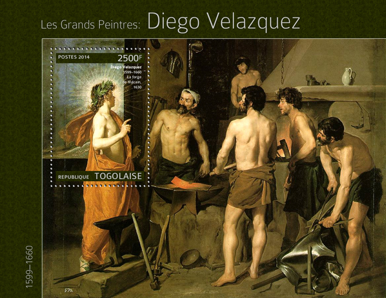 Diego Velazquez  - Issue of Togo postage stamps