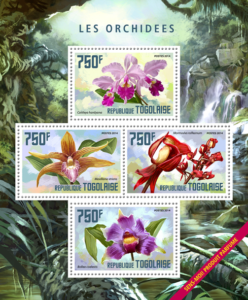 Orchids - Perfumed - Issue of Togo postage stamps