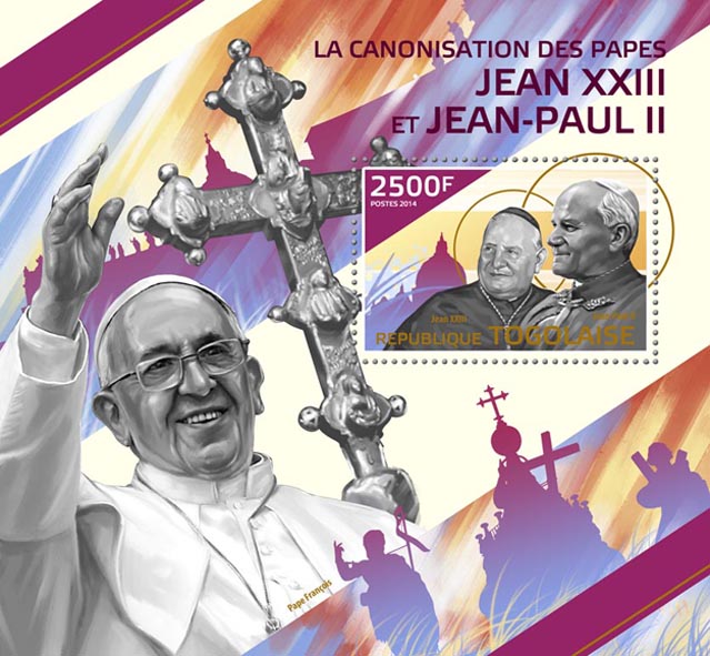 John Paul II  - Issue of Togo postage stamps