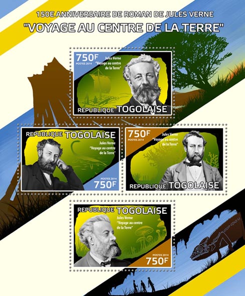 Jules Verne novel  - Issue of Togo postage stamps