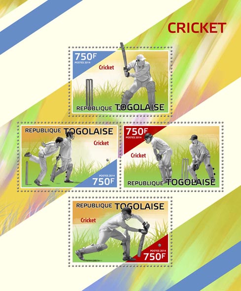 Cricket  - Issue of Togo postage stamps