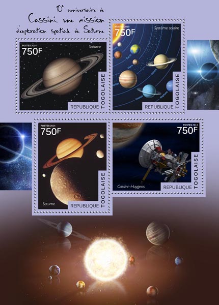 Space - Issue of Togo postage stamps