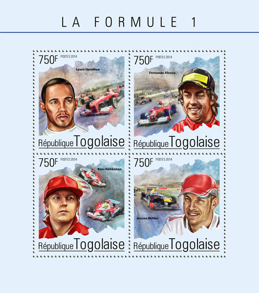 Formula 1  - Issue of Togo postage stamps