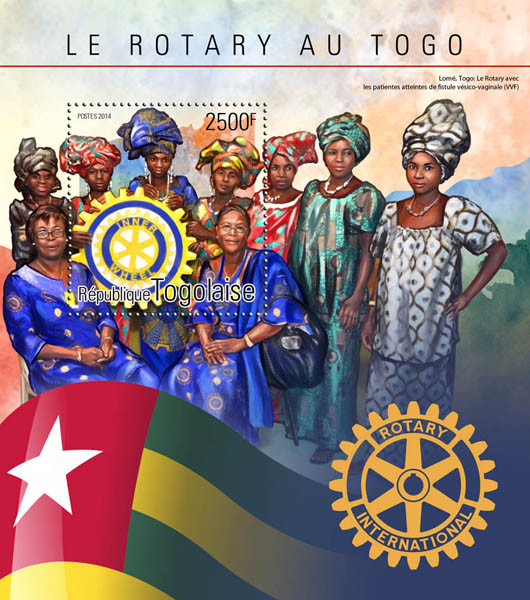 Rotary in Togo - Issue of Togo postage stamps