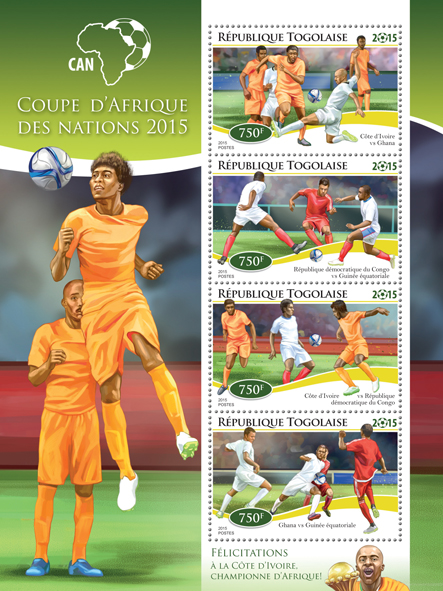 Football - Issue of Togo postage stamps