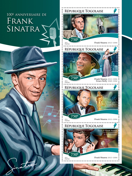 Frank Sinatra - Issue of Togo postage stamps