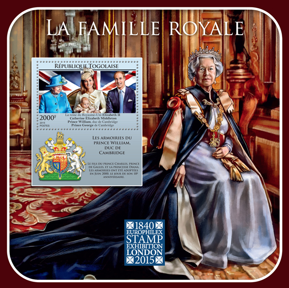 The Royal Family - Issue of Togo postage stamps