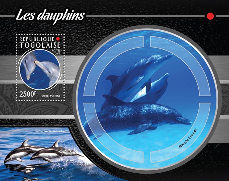 Dolphins - Issue of Togo postage stamps