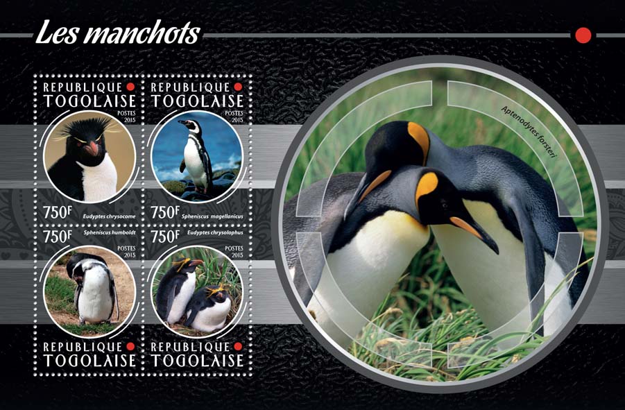 Penguins - Issue of Togo postage stamps
