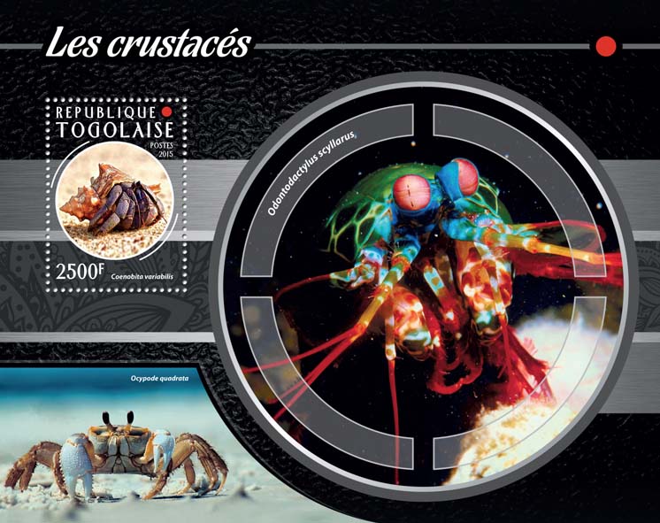 Crustaceans - Issue of Togo postage stamps