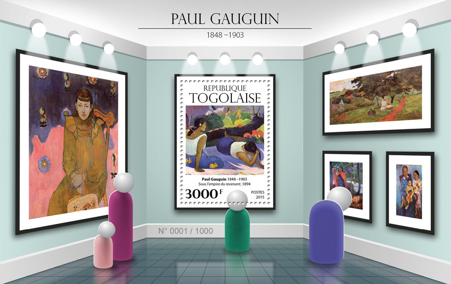 Paul Gauguin - Issue of Togo postage stamps