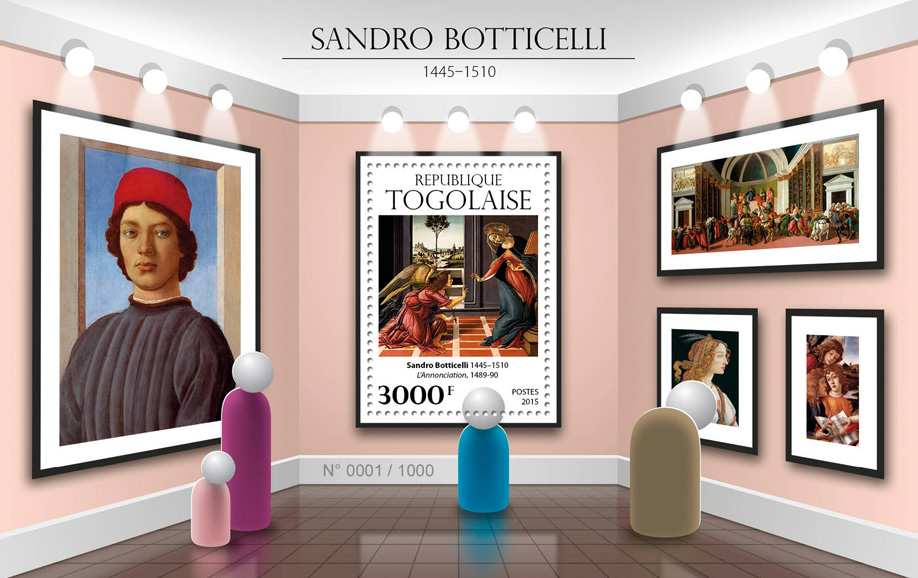 Sandro Botticelli  - Issue of Togo postage stamps