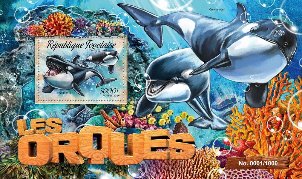 Orcas - Issue of Togo postage stamps