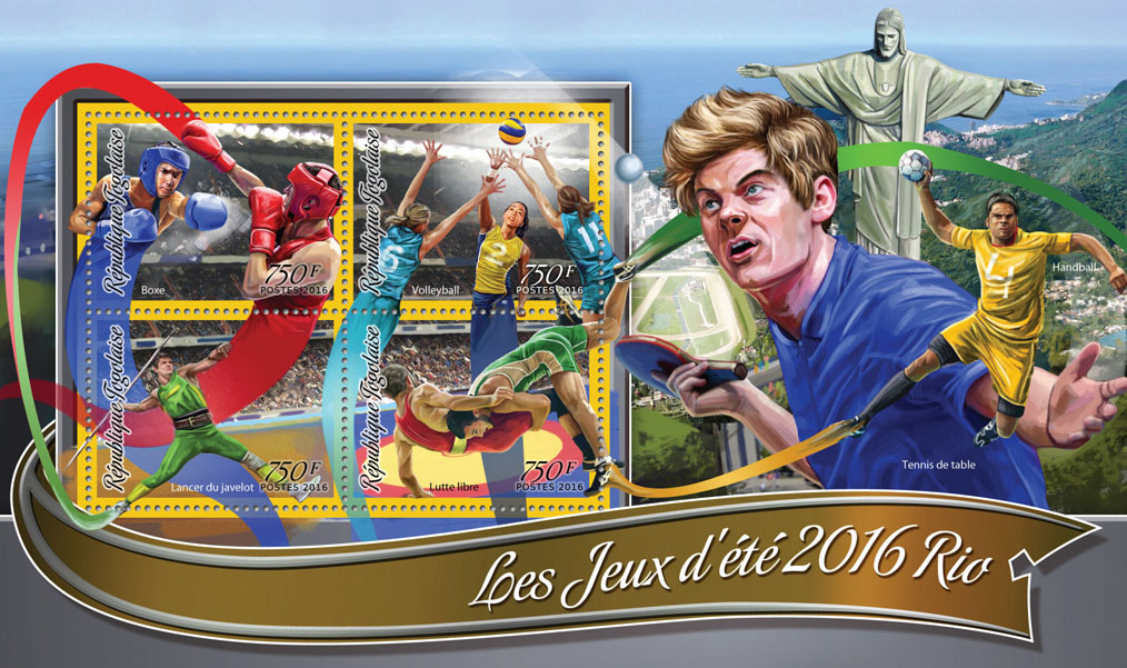 Summer Games Rio 2016 - Issue of Togo postage stamps