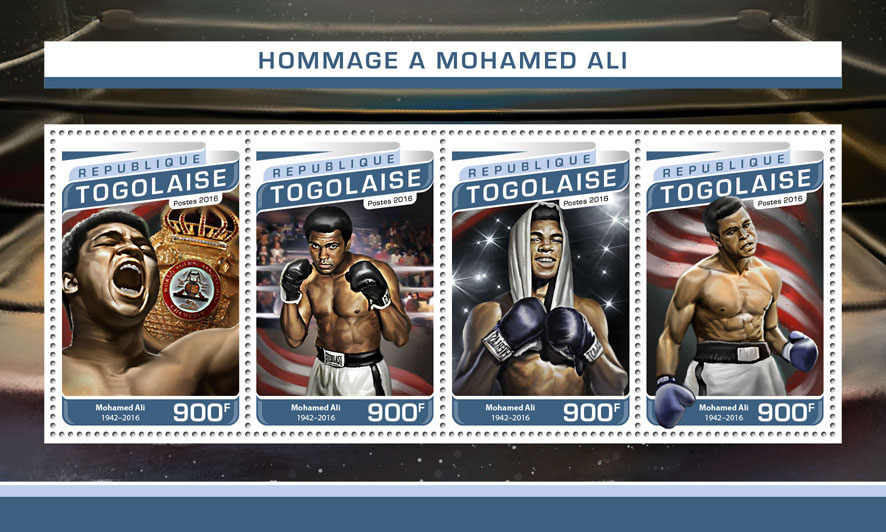 Muhammad Ali  - Issue of Togo postage stamps