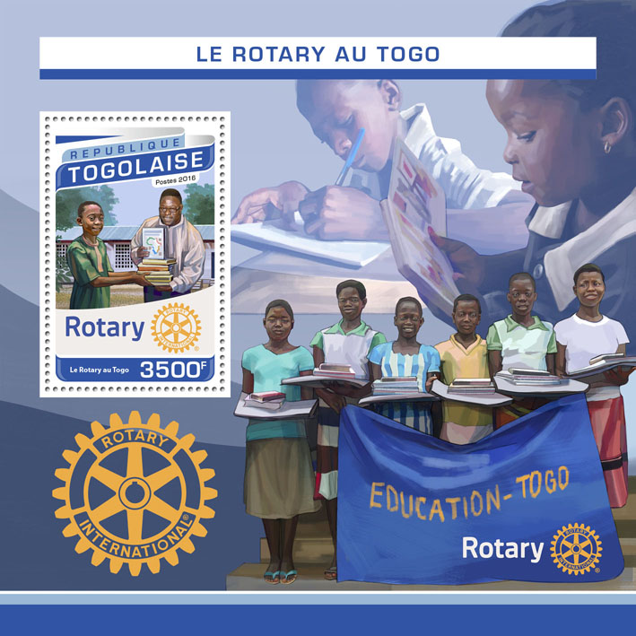 Rotary - Issue of Togo postage stamps