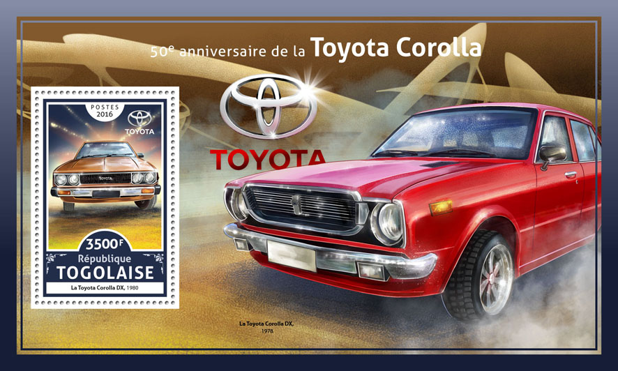 Toyota Corolla - Issue of Togo postage stamps