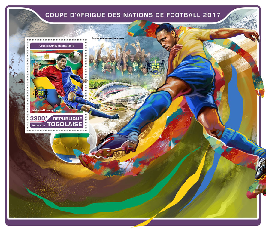 Football - African Cup  - Issue of Togo postage stamps