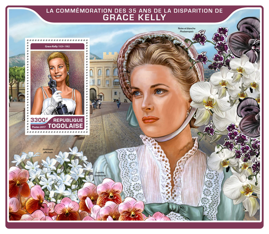 Grace Kelly - Issue of Togo postage stamps