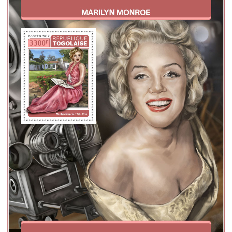 Marilyn Monroe - Issue of Togo postage stamps