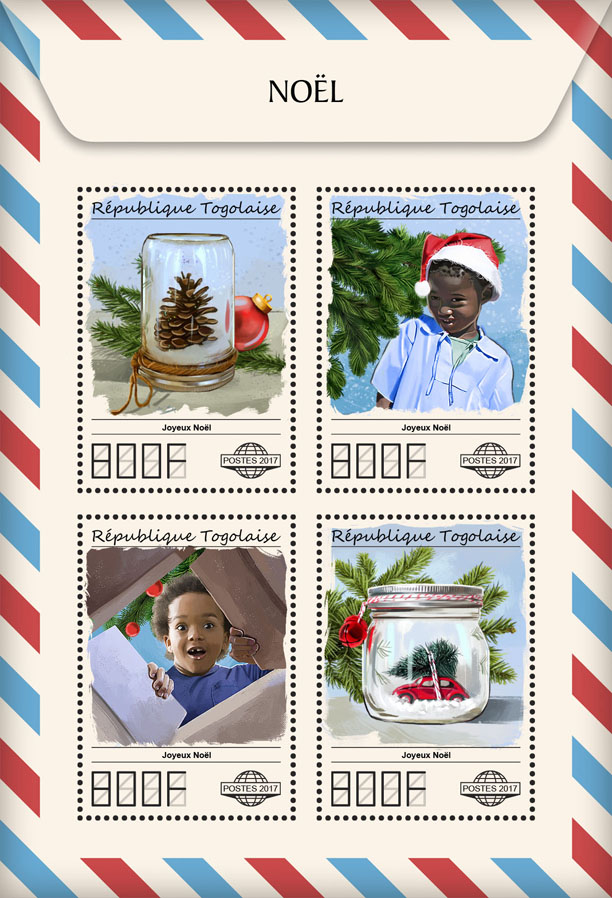 Christmas - Issue of Togo postage stamps