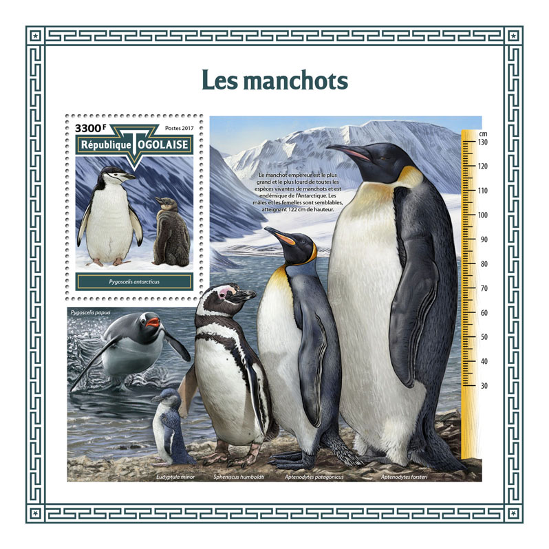 Penguins - Issue of Togo postage stamps