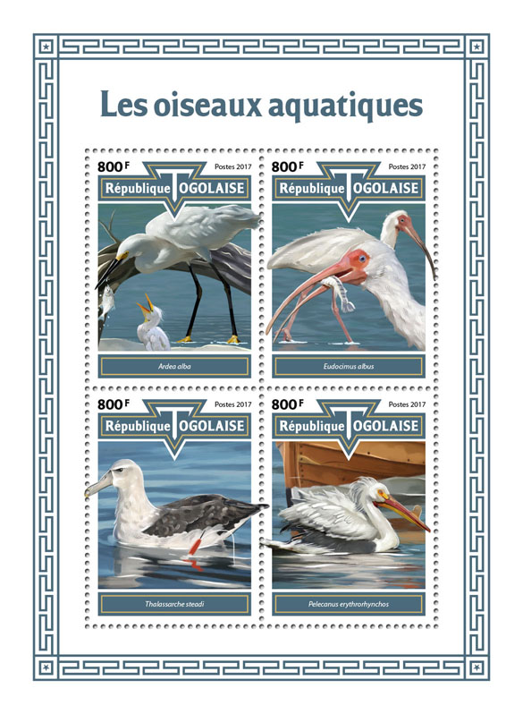 Water birds - Issue of Togo postage stamps