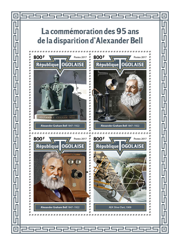 Alexander Bell - Issue of Togo postage stamps