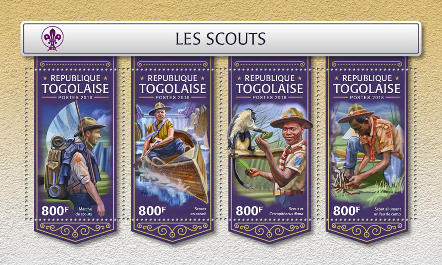 Scouts - Issue of Togo postage stamps