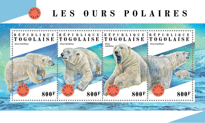 Polar bears  - Issue of Togo postage stamps