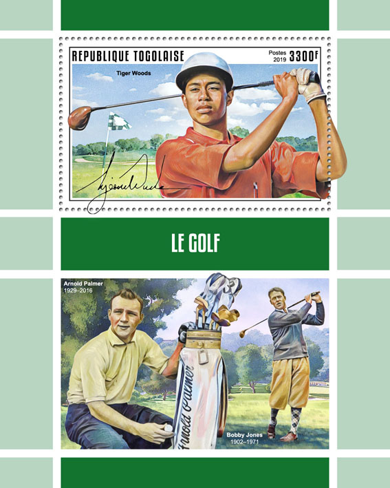 Golf - Issue of Togo postage stamps