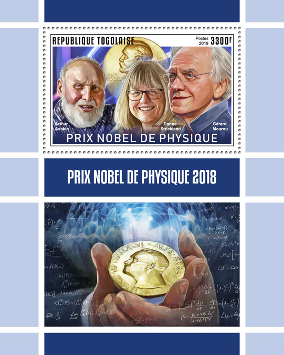 Nobel Prize in Physics - Issue of Togo postage stamps