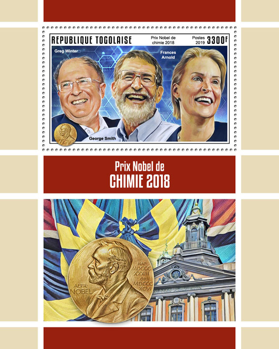 Nobel Prize in Chemistry - Issue of Togo postage stamps