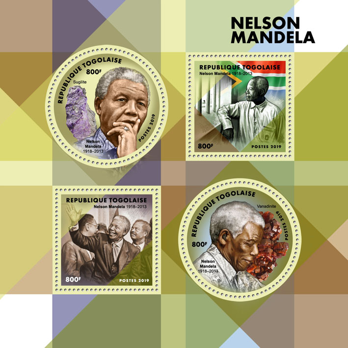 Nelson Mandela  - Issue of Togo postage stamps