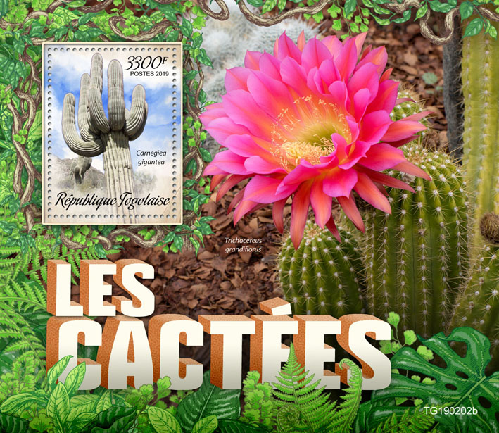 Cactus - Issue of Togo postage stamps