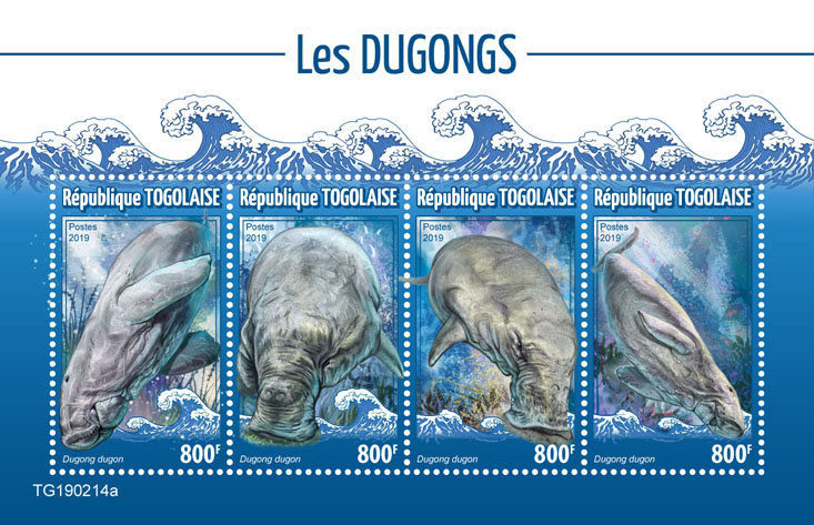 Dugongs - Issue of Togo postage stamps