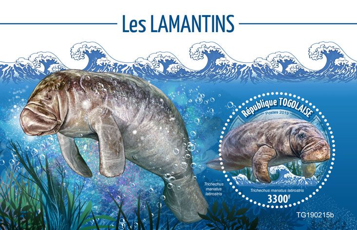 Manatees - Issue of Togo postage stamps