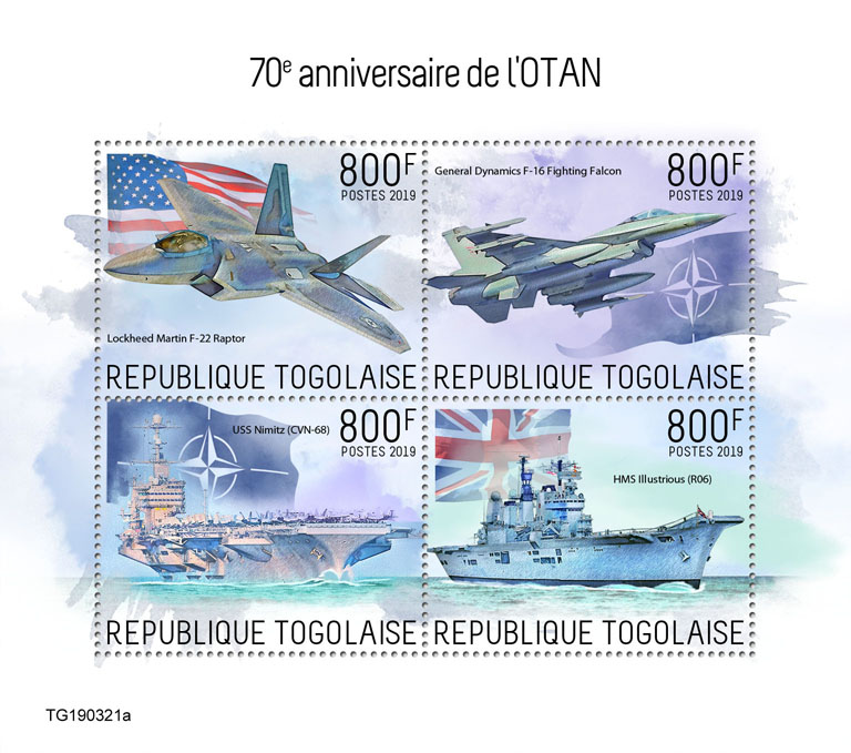 NATO - Issue of Togo postage stamps